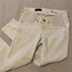 J. Crew Maternity White Jeans